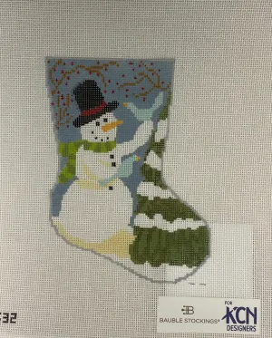 * Bauble Stockings BS32 Frosty Ornament Sized Stocking