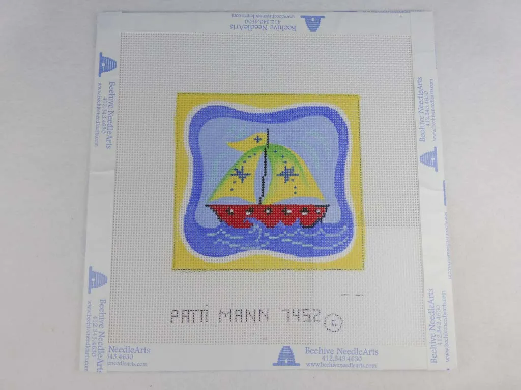 * Patti Mann Designs 7452GB Mini Sailboat with Stars