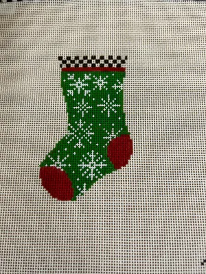 23-309 Mini Snowflake Stocking