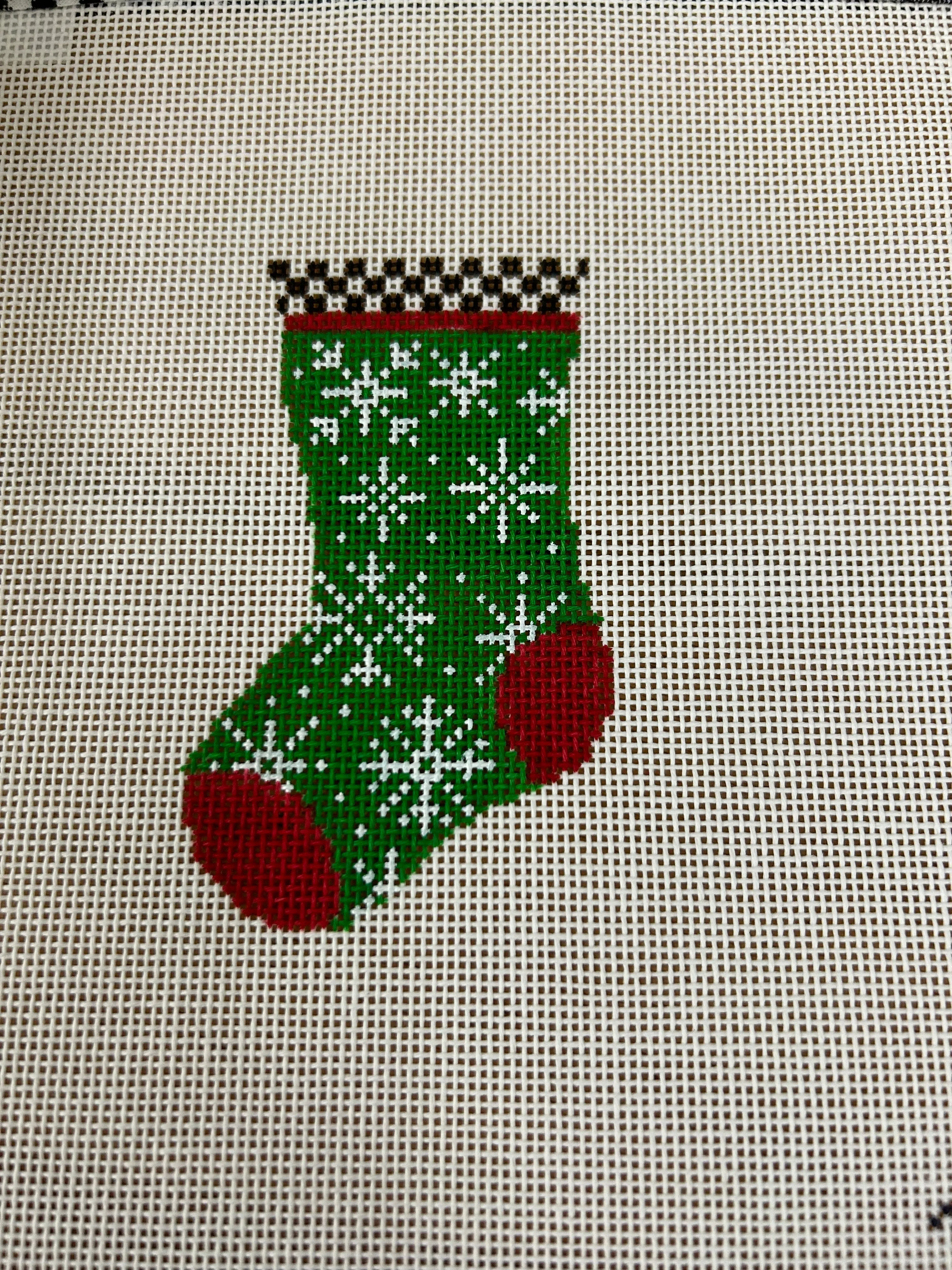 23-309 Mini Snowflake Stocking