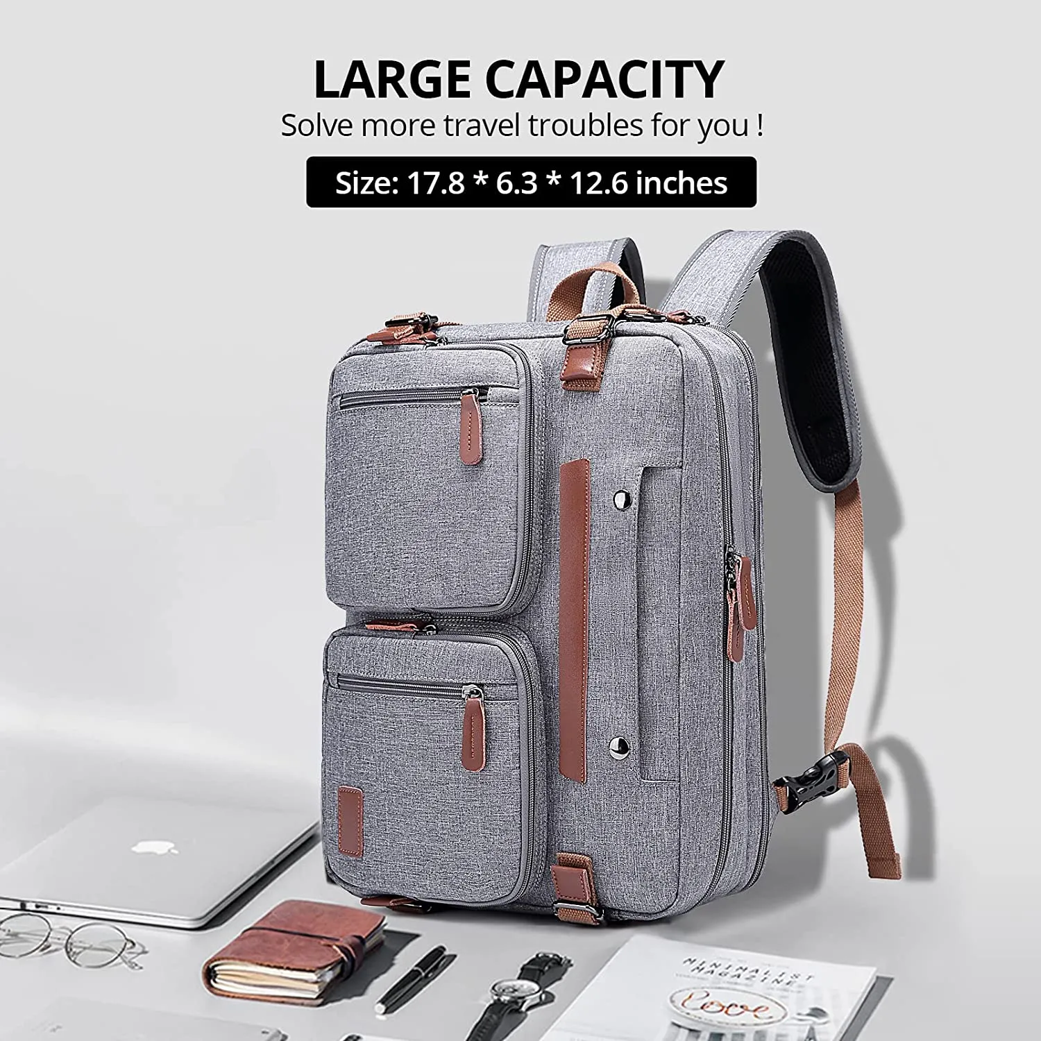 3-IN-1 LAPTOP BACKPACK