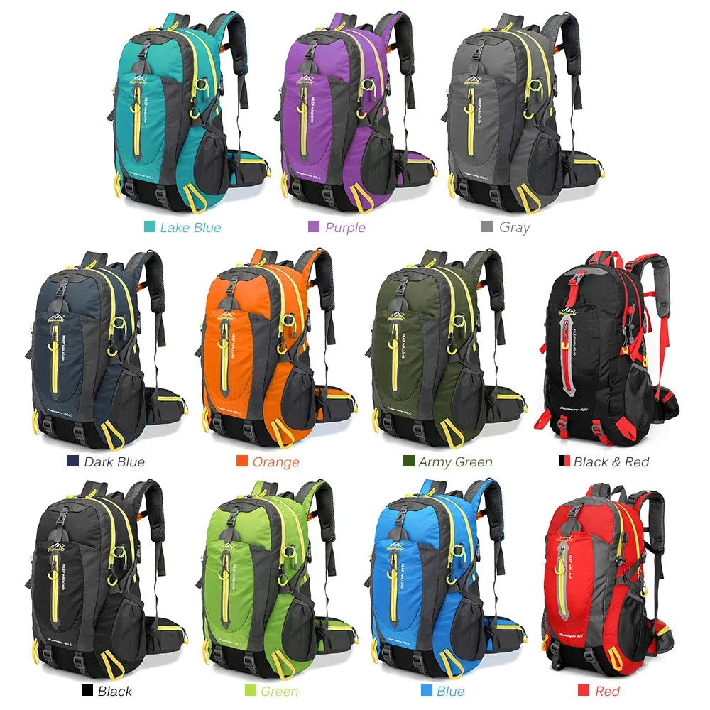 40L Water Resistant Travel Backpack - MORE COLOURS