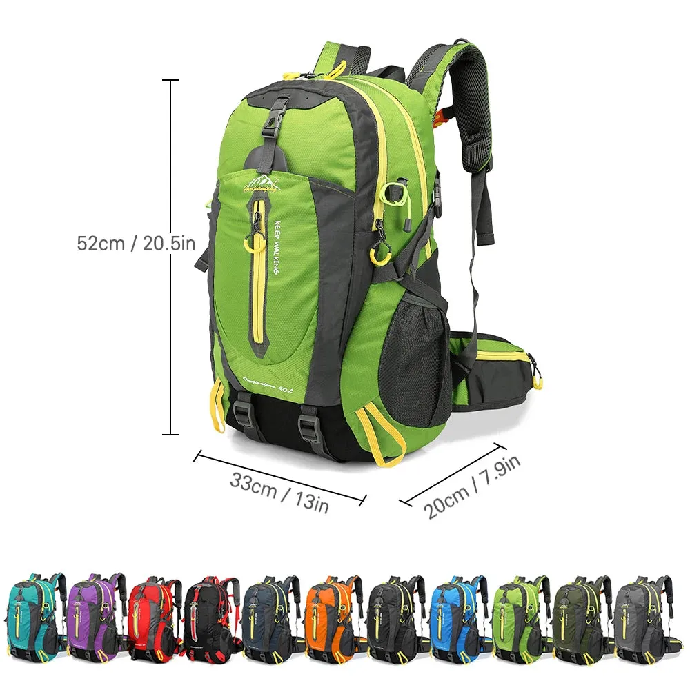 40L Water Resistant Travel Backpack - MORE COLOURS