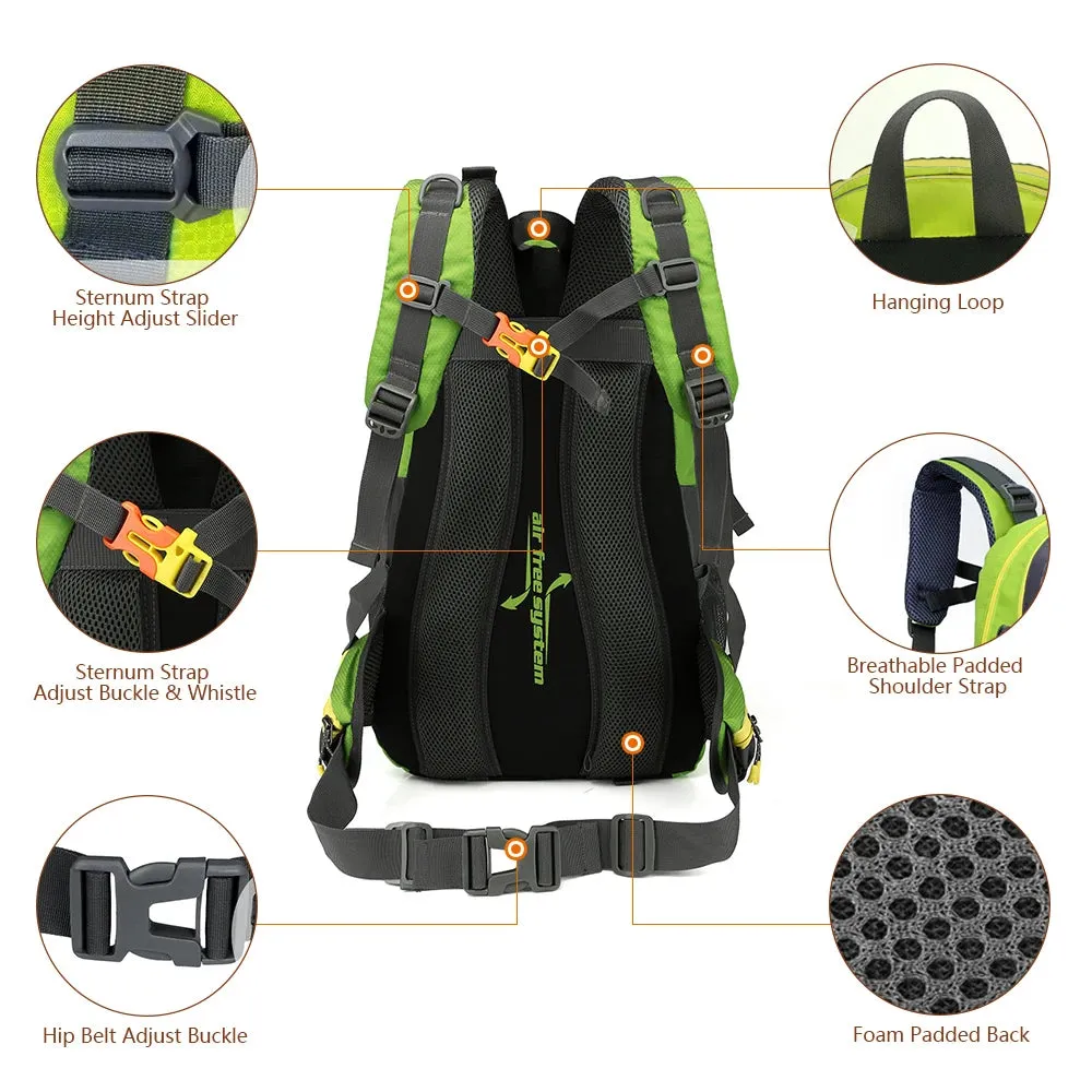 40L Water Resistant Travel Backpack - MORE COLOURS