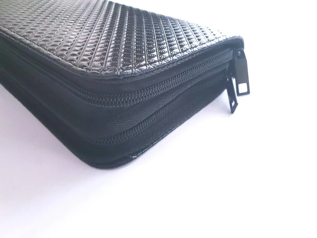 4pcs - Black Leather Scissors Pouch