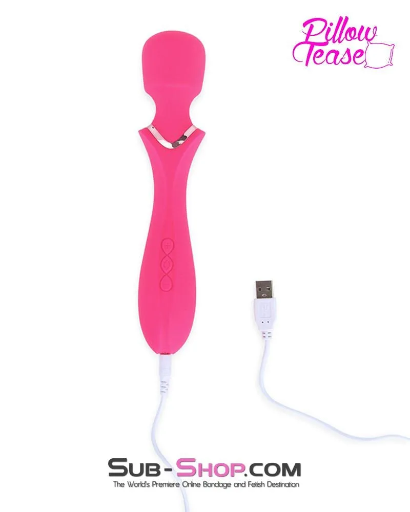 6166M      Wand-er Woman 10 Function Rechargeable Silicone Waterproof Wand Massager - LAST CHANCE - Final Closeout!