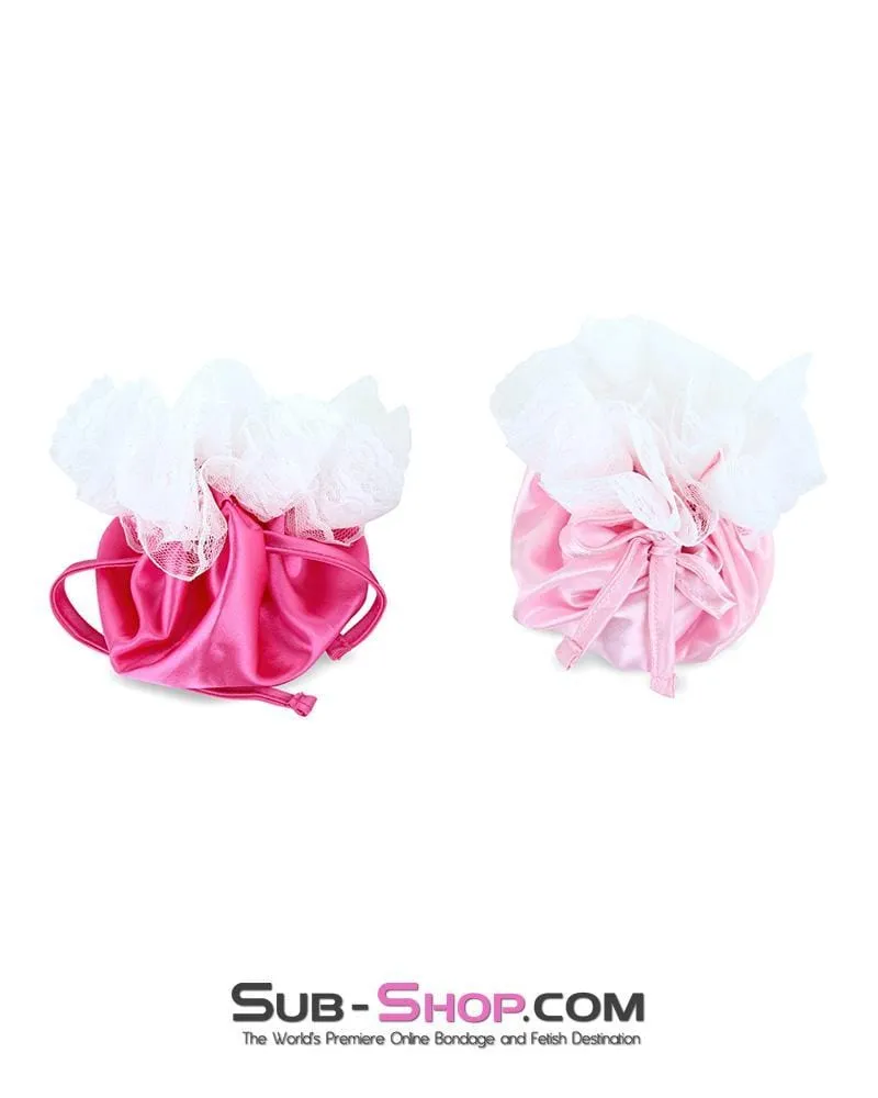 7317AE      Forced Feminization Hot Pink Sissy Boi Cock & Balls Pouch Crossdressing Gear - MEGA Deal
