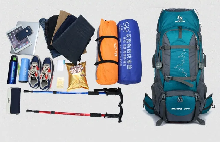 85L Outdoor Camping Hiking Backpack