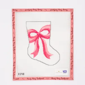 A Pretty Pink Bow Bauble Stocking