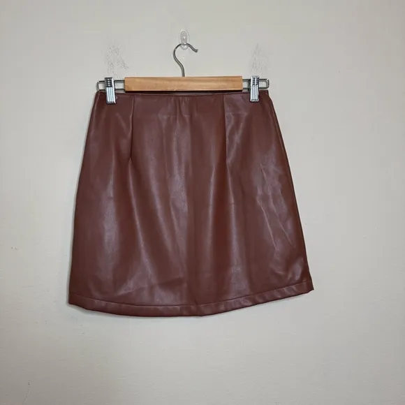 Abercrombie &amp; Fitch Faux Leather Mini Skirt