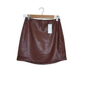 Abercrombie &amp; Fitch Faux Leather Mini Skirt