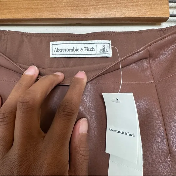 Abercrombie &amp; Fitch Faux Leather Mini Skirt