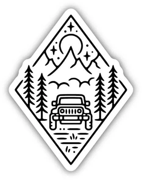 Adventure Jeep Sticker