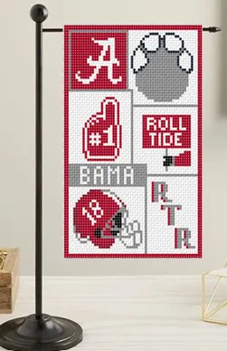 Alabama Logos Mini Flag Canvas