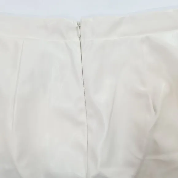 ALL THE WAYS Melinda Mini Skirt in White Medium