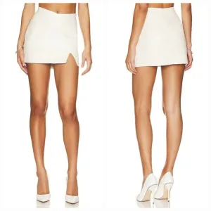 ALL THE WAYS Melinda Mini Skirt in White Medium