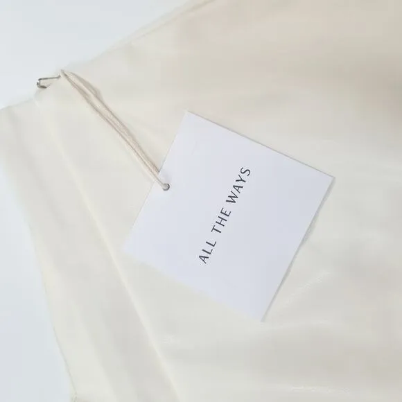 ALL THE WAYS Melinda Mini Skirt in White Medium