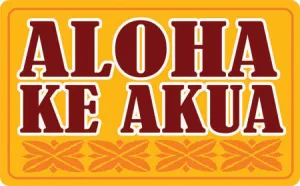 Aloha Ke Akua Decal