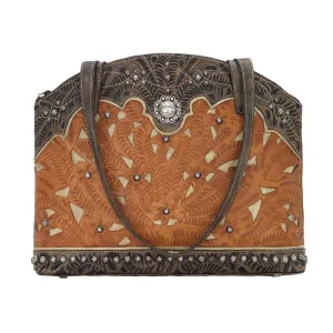American West Handbag Annie's Secret Collection: Concealed Carry Leather Half Moon Tote