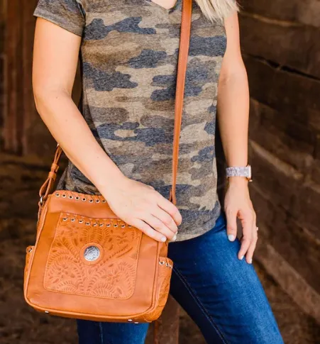 American West Handbag Harvest Moon Collection: Crossbody Tote
