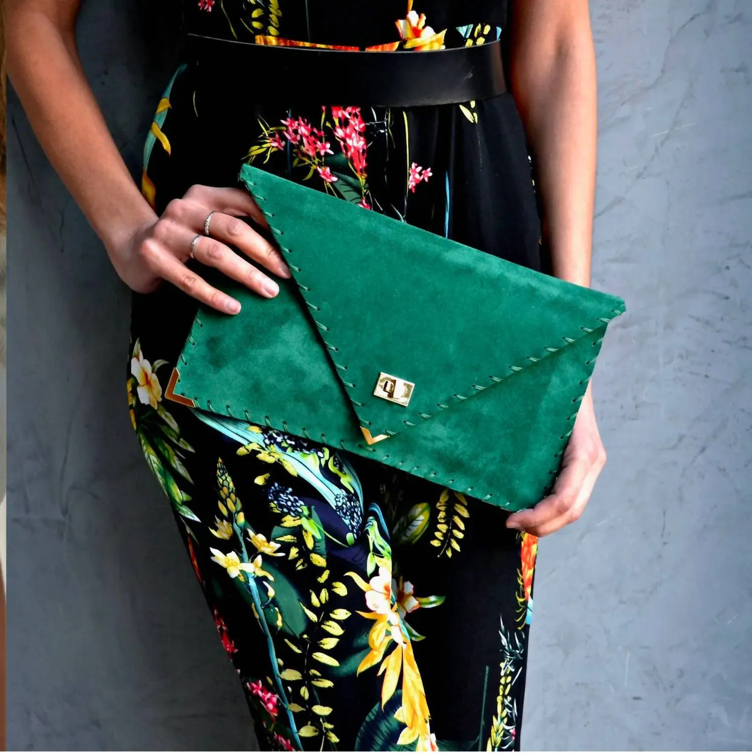 Ana Koutsi - Leather Envelope Clutch