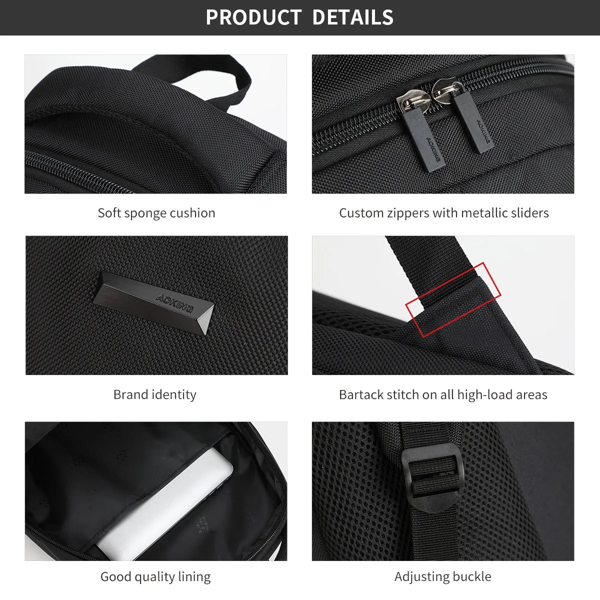 Aoking Classic Laptop Business Backpack H97067