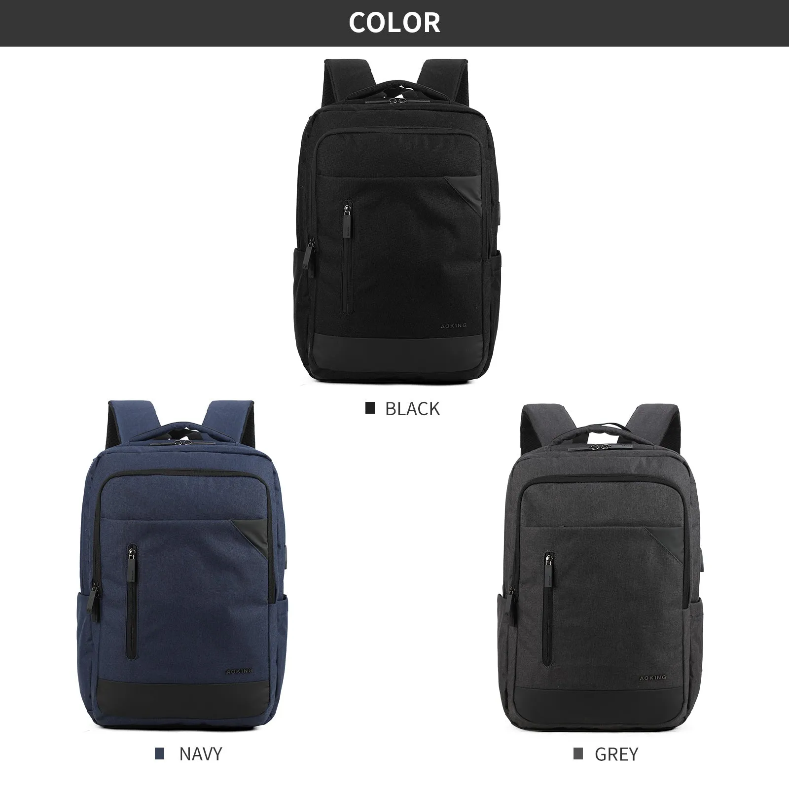 Aoking Fashion Backpack Laptop Business Backpack SN1133-5