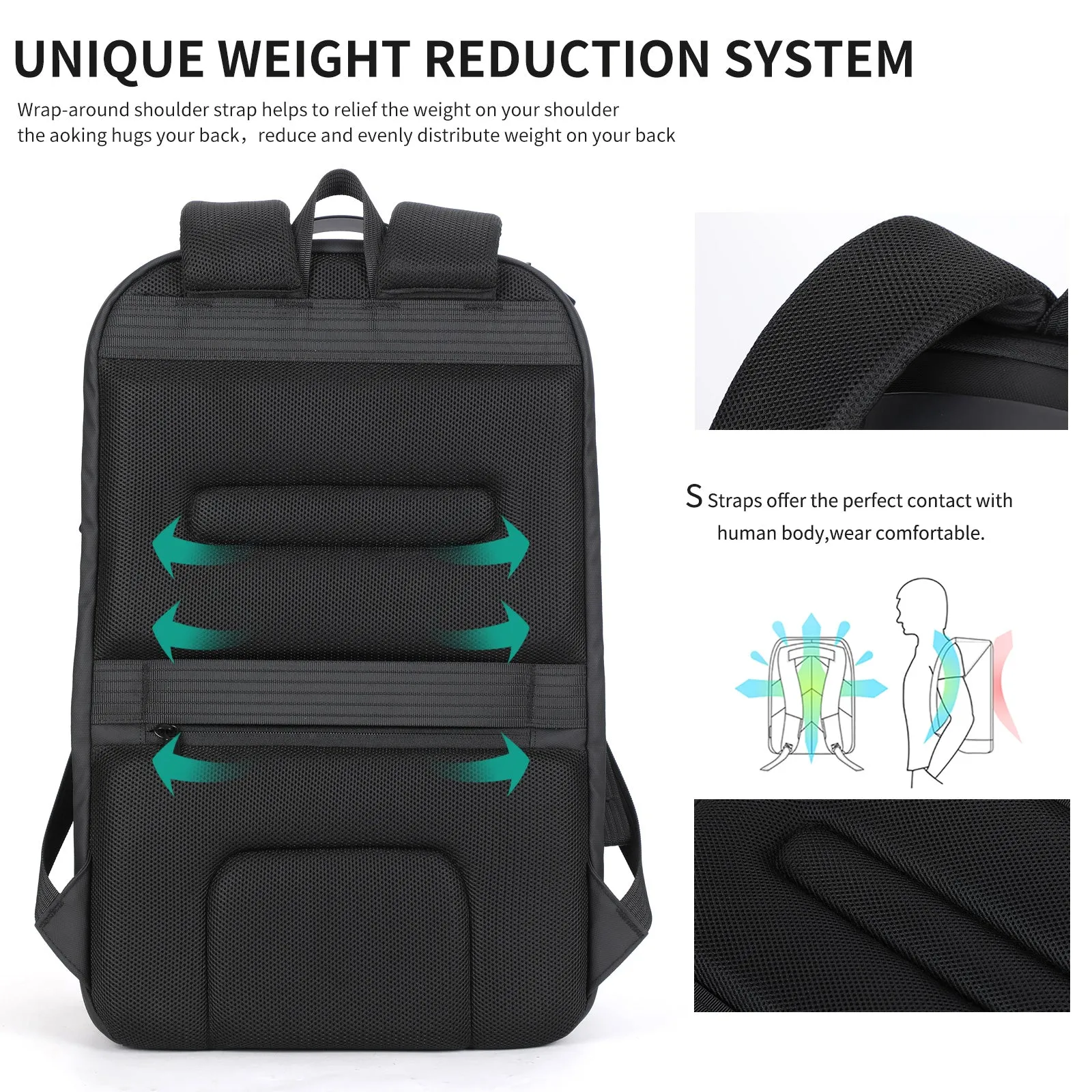 Aoking Fashion Backpack Laptop Business Backpack SN4007