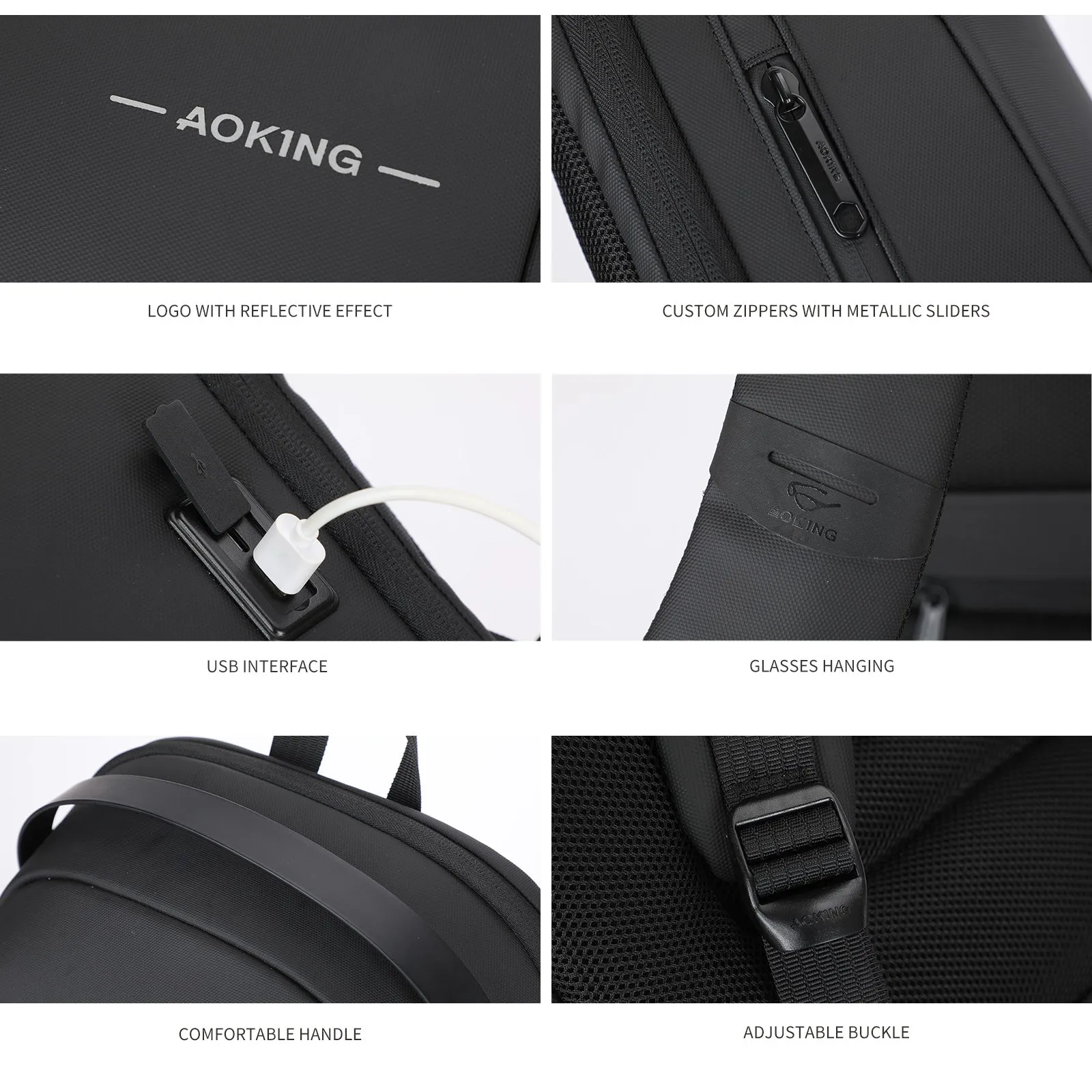 Aoking Fashion Backpack Laptop Business Backpack SN4007