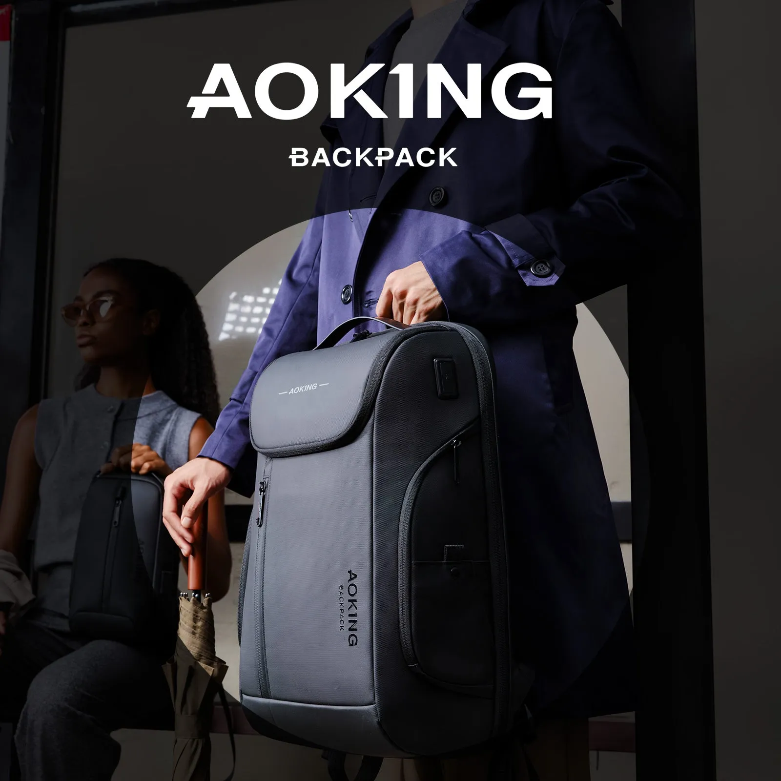 Aoking Fashion Backpack Laptop Business Backpack SN4008