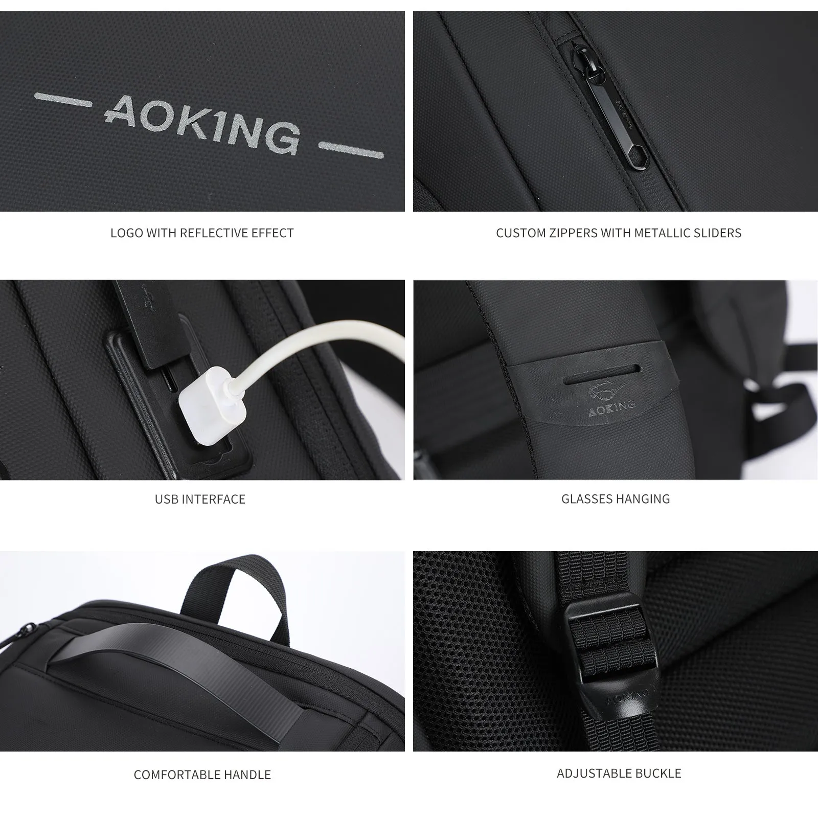 Aoking Fashion Backpack Laptop Business Backpack SN4008