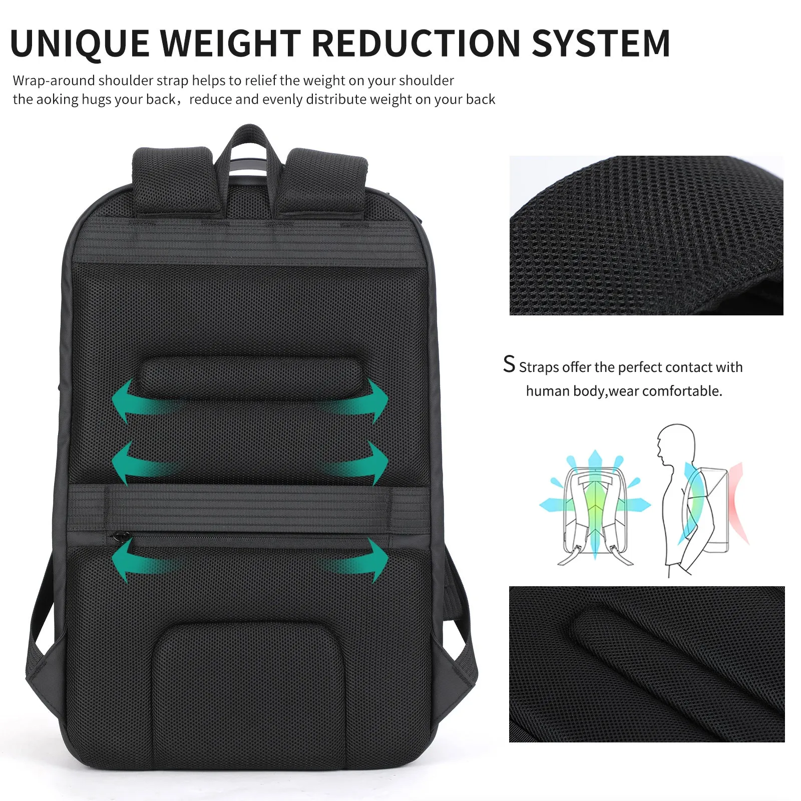 Aoking Fashion Backpack Laptop Business Backpack SN4008