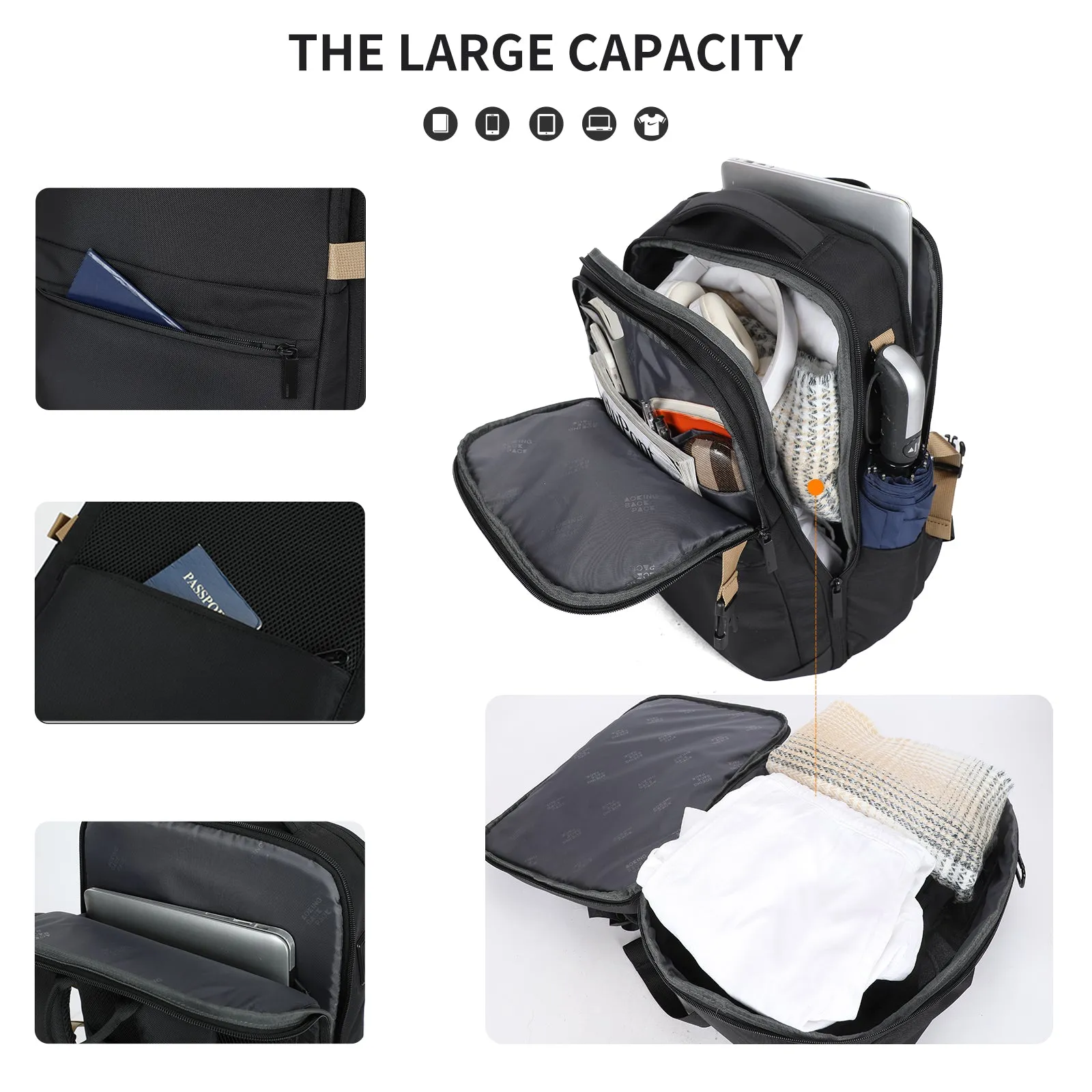 Aoking Fashion Backpack Laptop Business Backpack SN4041