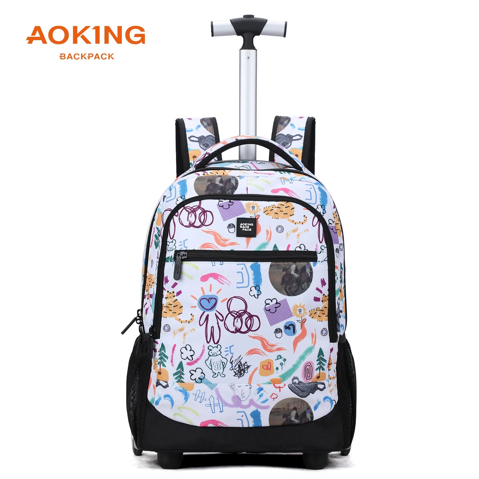 Aoking Various Color Waterproof Trolley Backpack With Wheels XLN3006-15