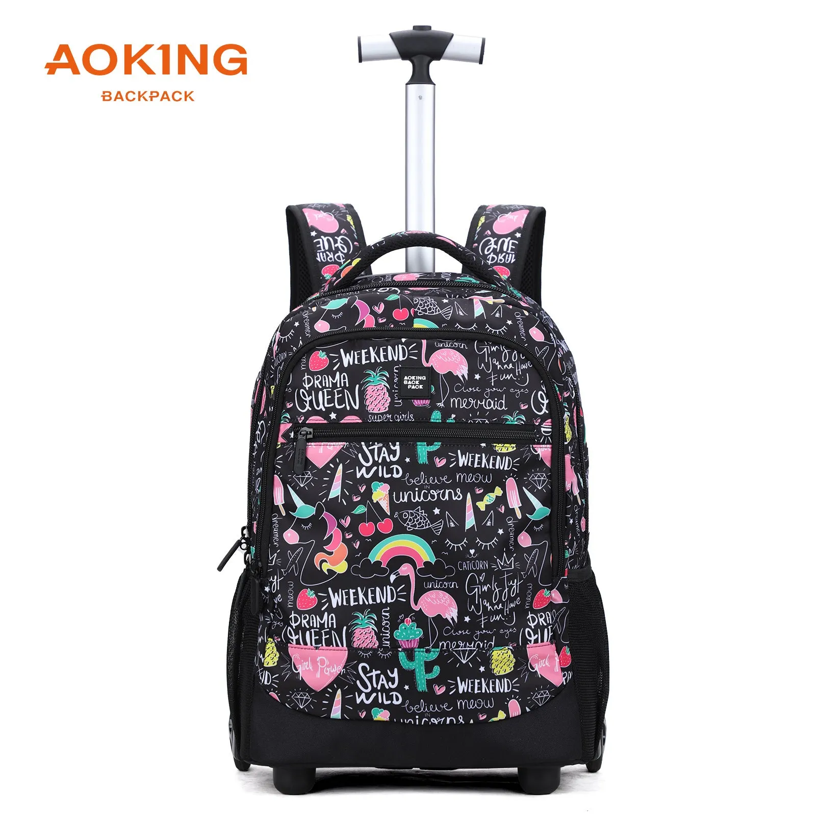 Aoking Various Color Waterproof Trolley Backpack With Wheels XLN3006-15