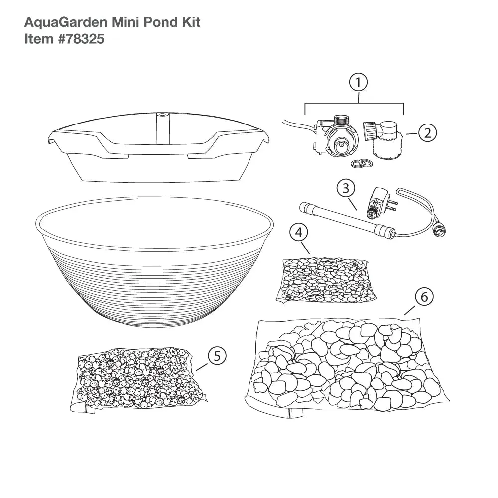 Aquascape AquaGarden Mini Pond Kit Rplacement Parts