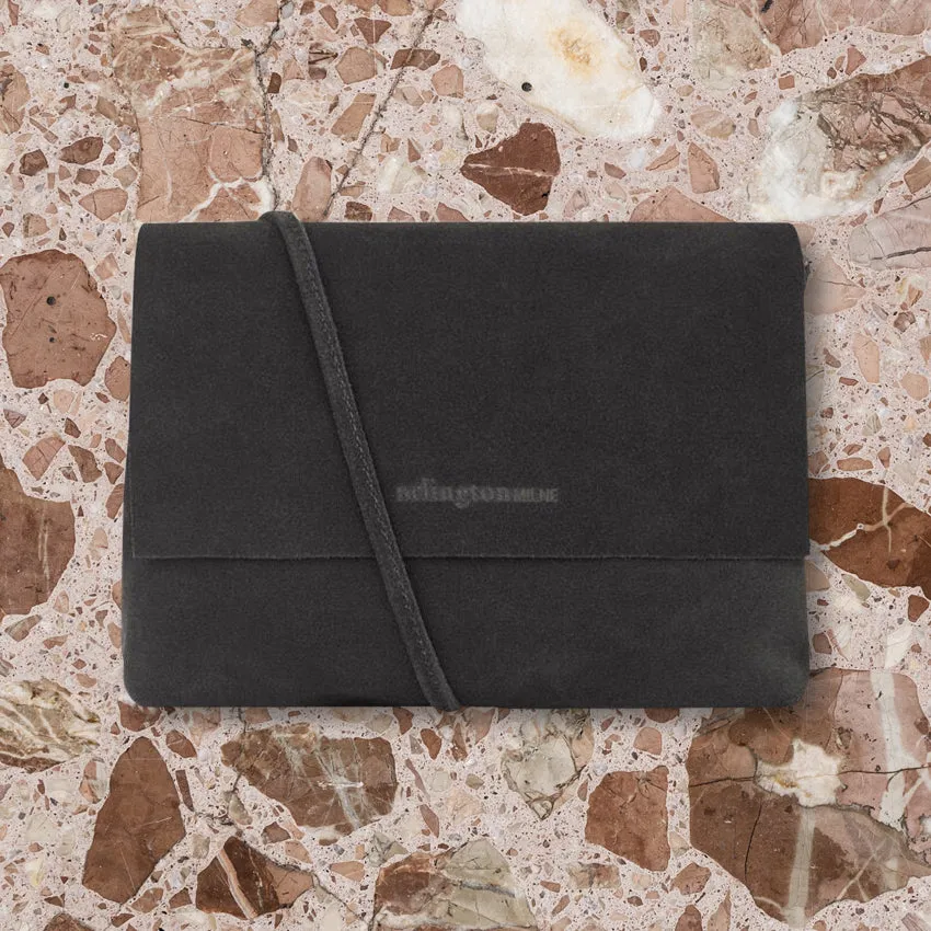 Arlington Milne Chloe Mini, Charcoal Suede