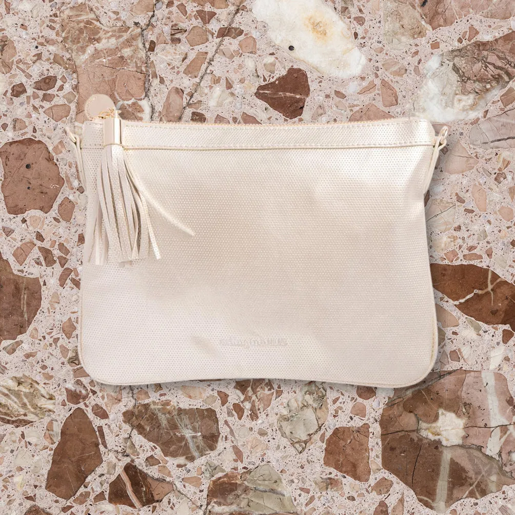 Arlington Milne Coco Clutch, Gold Dot