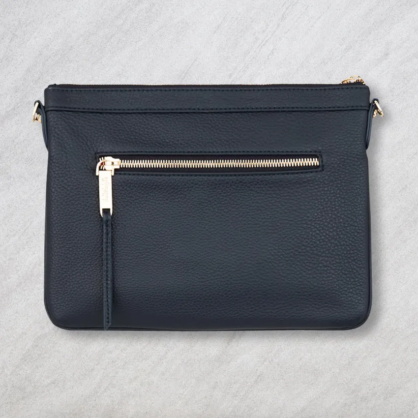 Arlington Milne Coco Clutch Special Edition, Navy Stripe