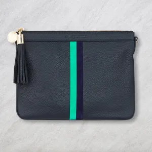 Arlington Milne Coco Clutch Special Edition, Navy Stripe