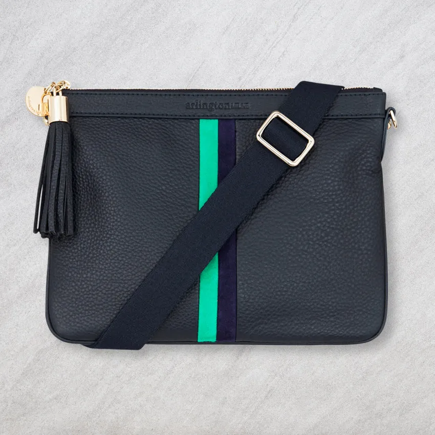 Arlington Milne Coco Clutch Special Edition, Navy Stripe