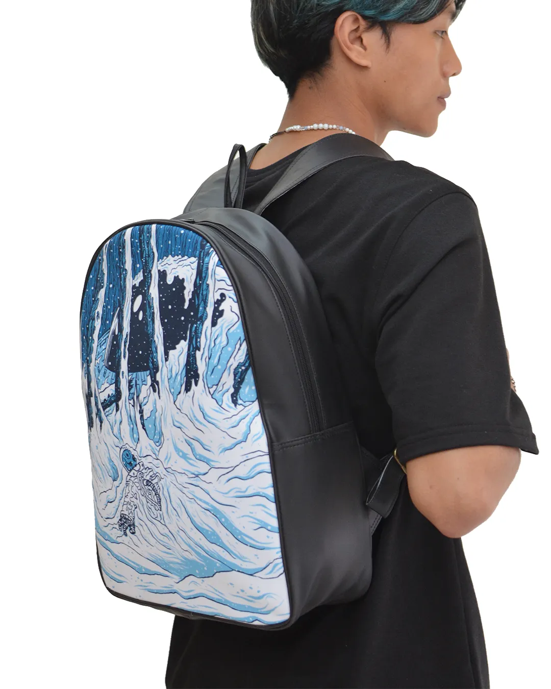 Astro Yeti Faux Leather D Backpack