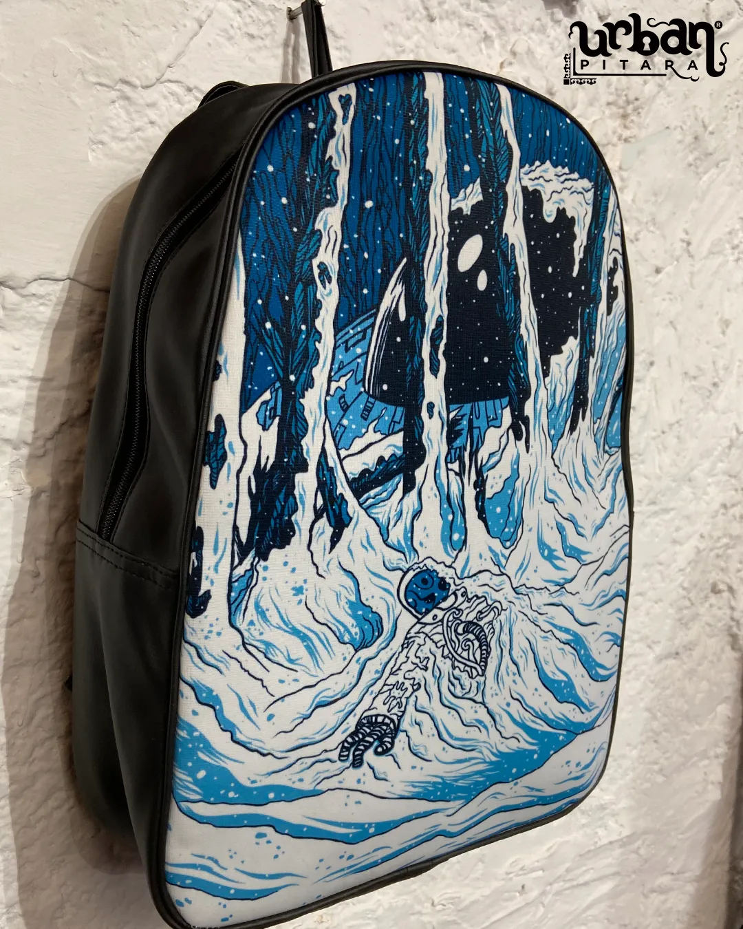 Astro Yeti Faux Leather D Backpack