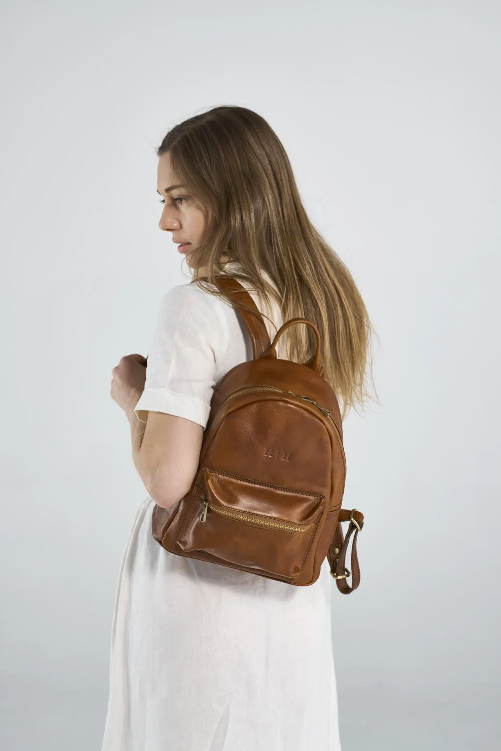 Atelier Small Backpack Cognac