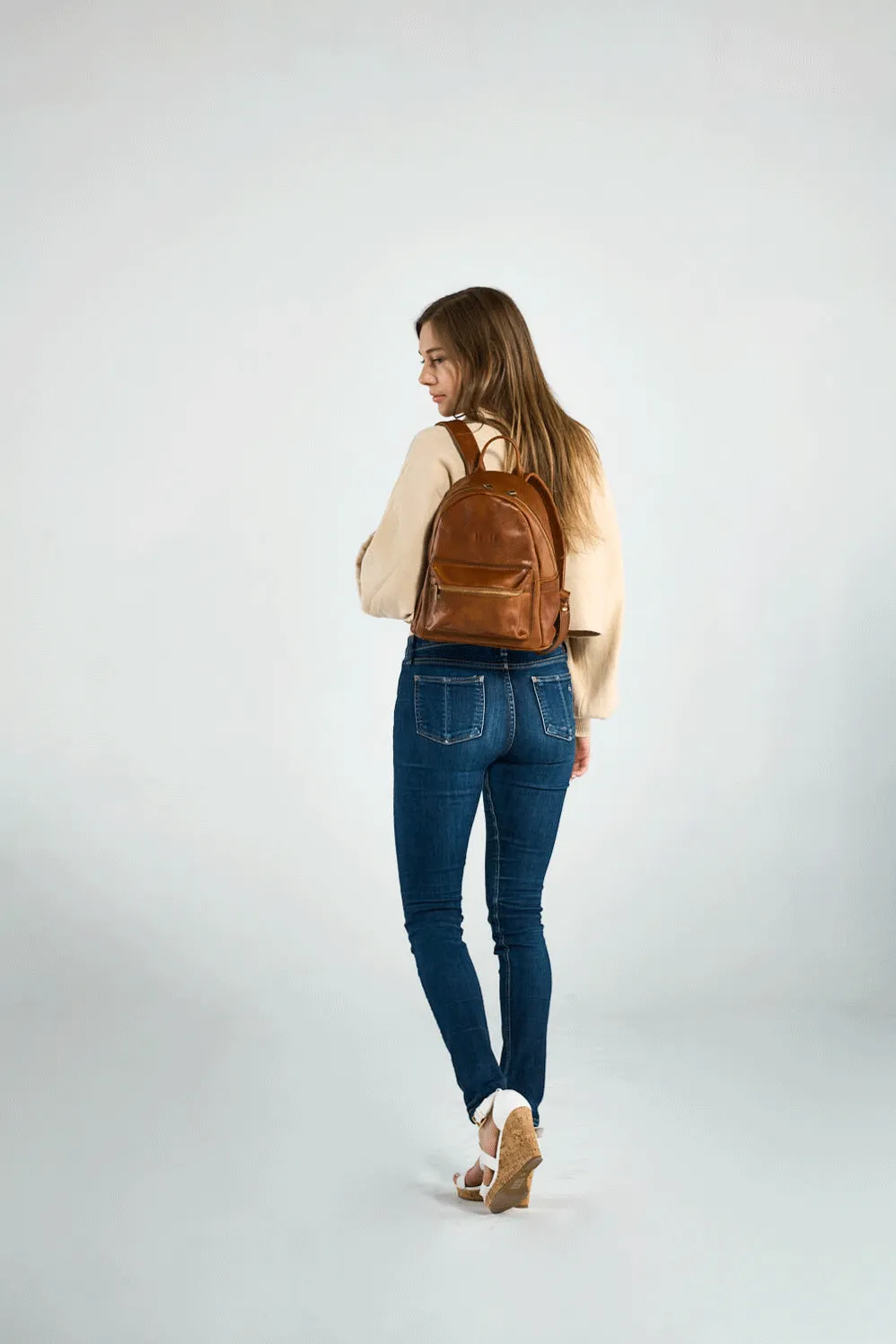 Atelier Small Backpack Cognac