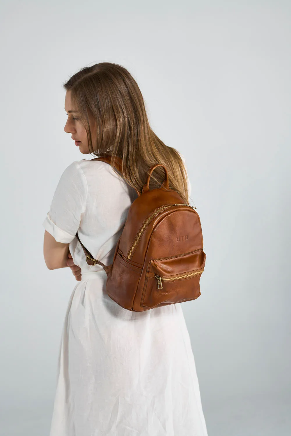 Atelier Small Backpack Cognac
