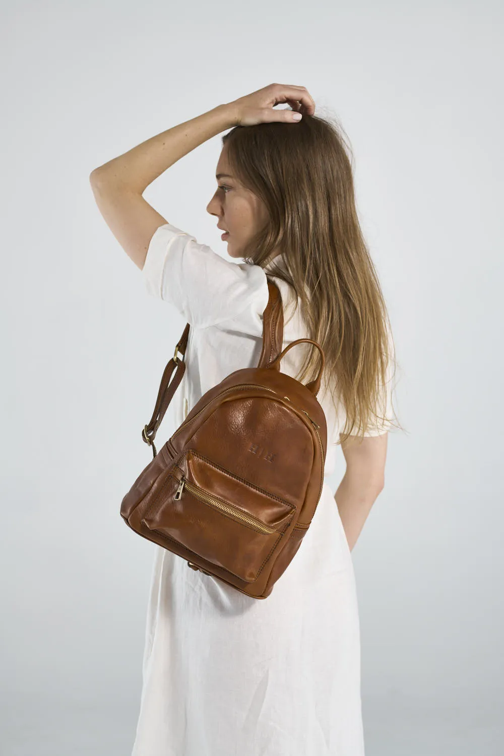 Atelier Small Backpack Cognac