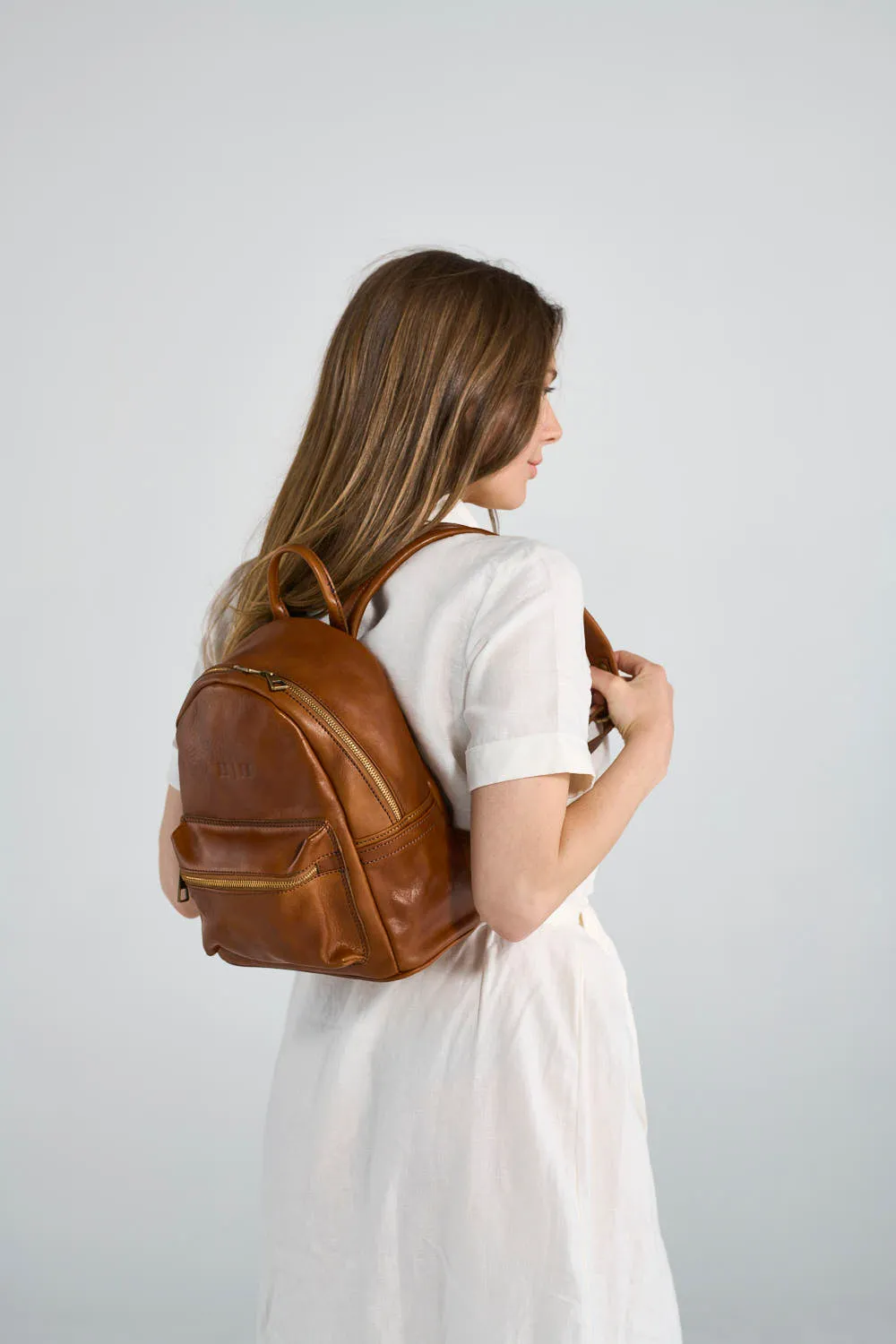 Atelier Small Backpack Cognac