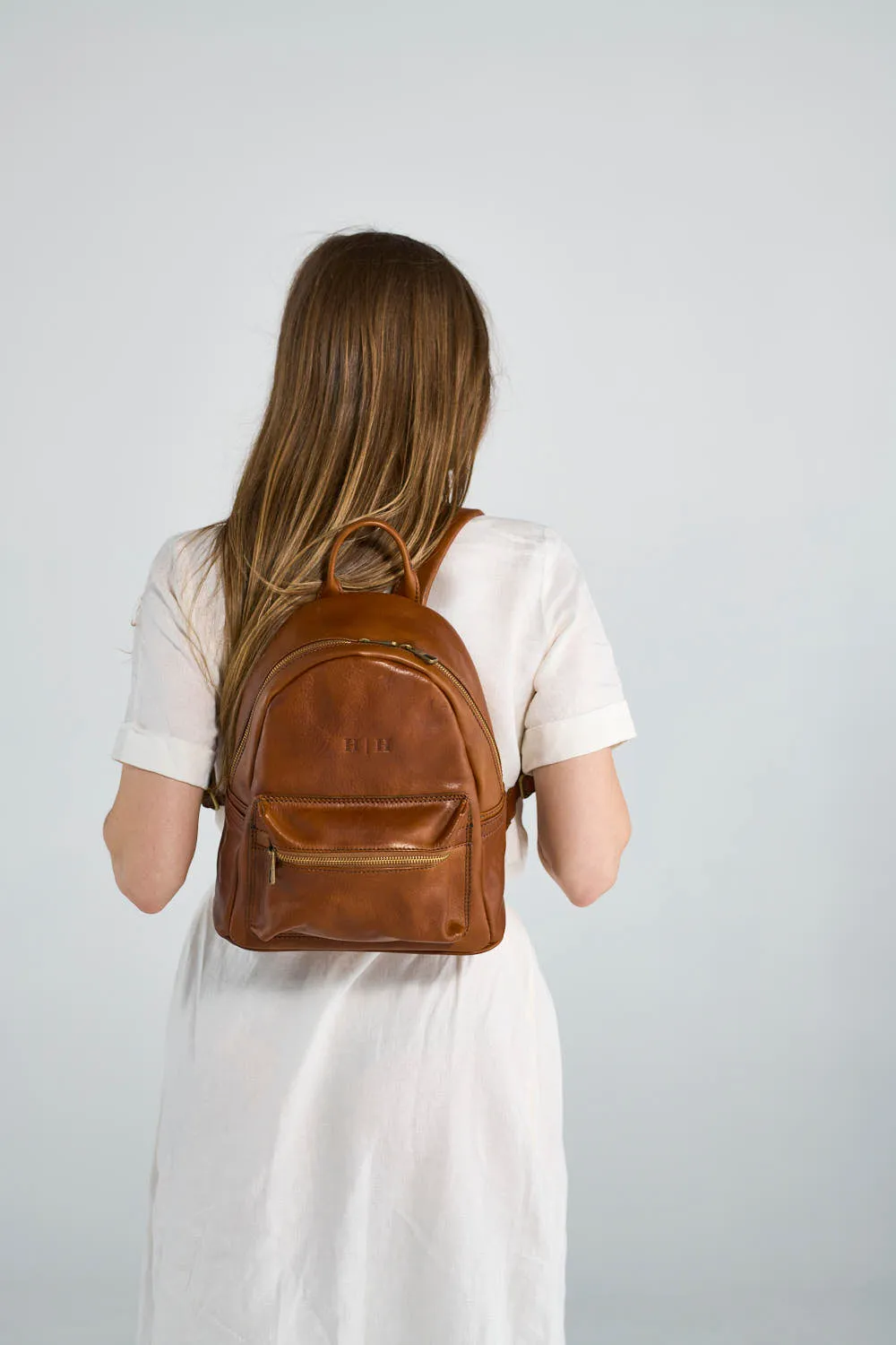 Atelier Small Backpack Cognac