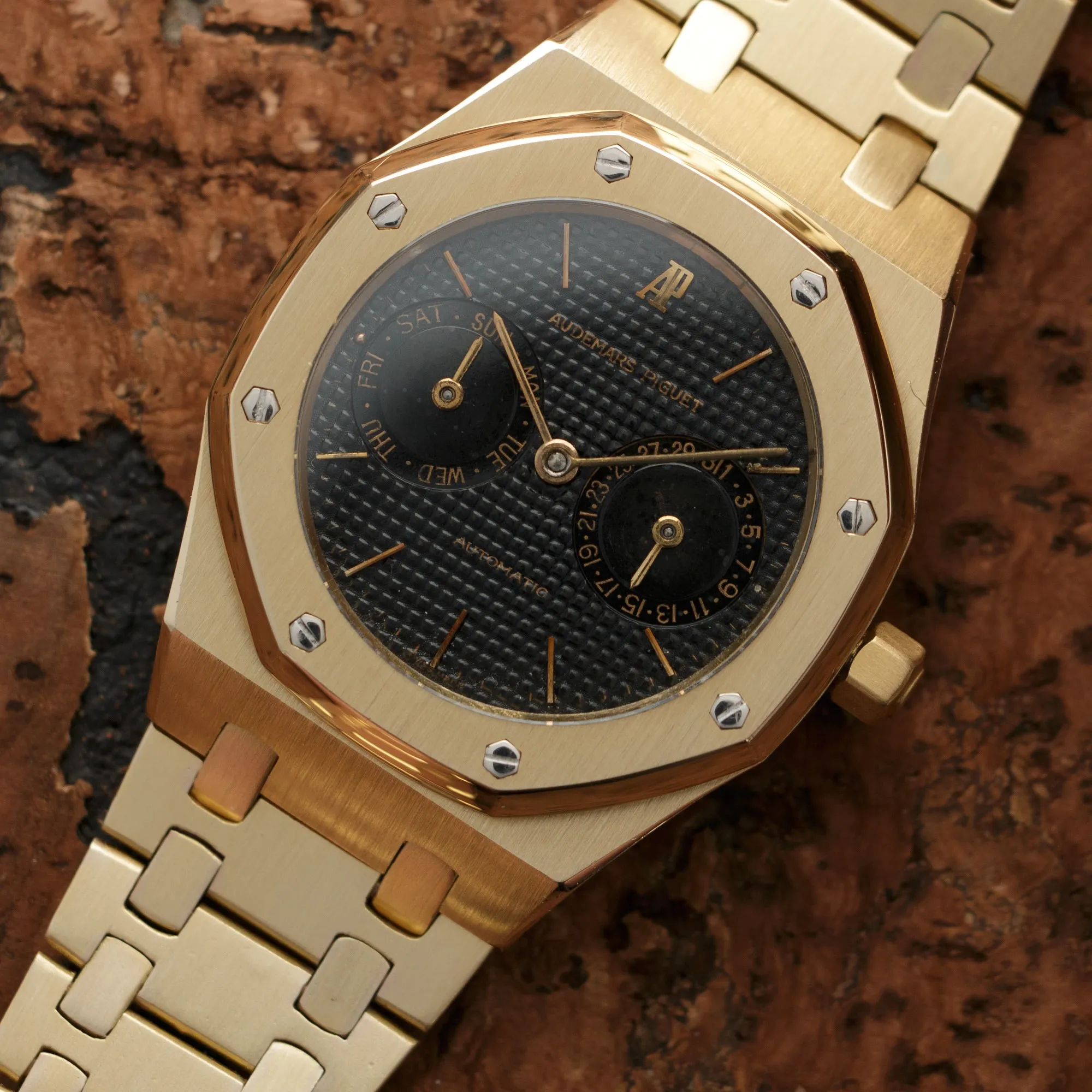 Audemars Piguet Yellow Gold Day-Date Royal Oak Ref. 25572